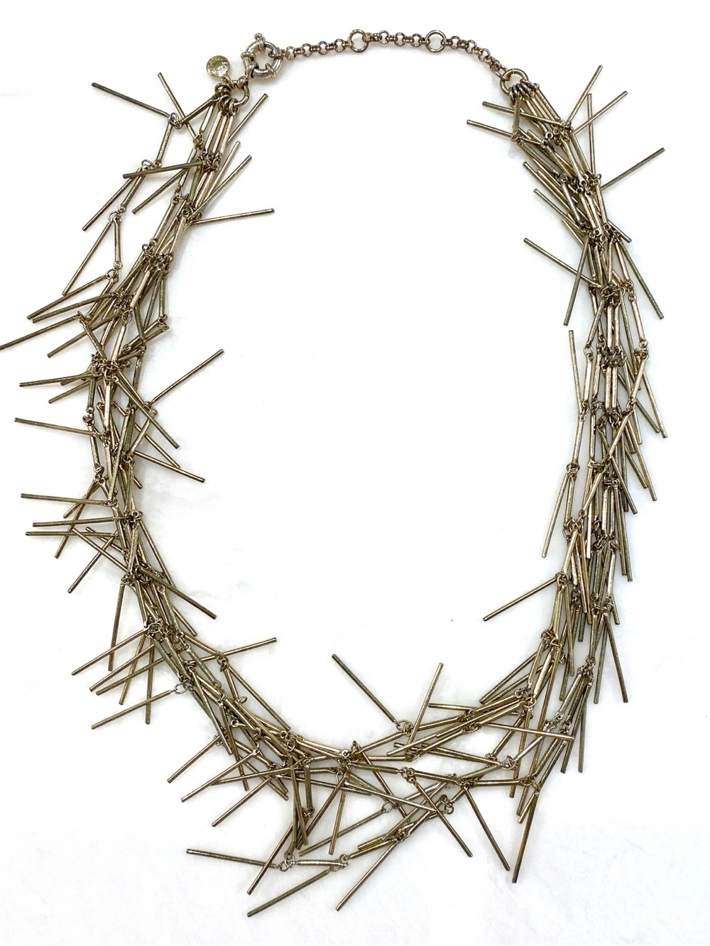 J. Crew Gold Multi-Strand Dangling Bar Necklace - Picture 4 of 6